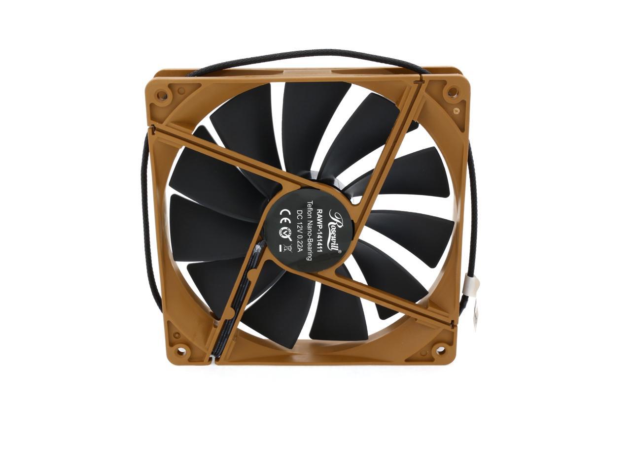 Rosewill Computer Case Fan, 140 mm, Seal IP56 Dust Resistant and Splash ...