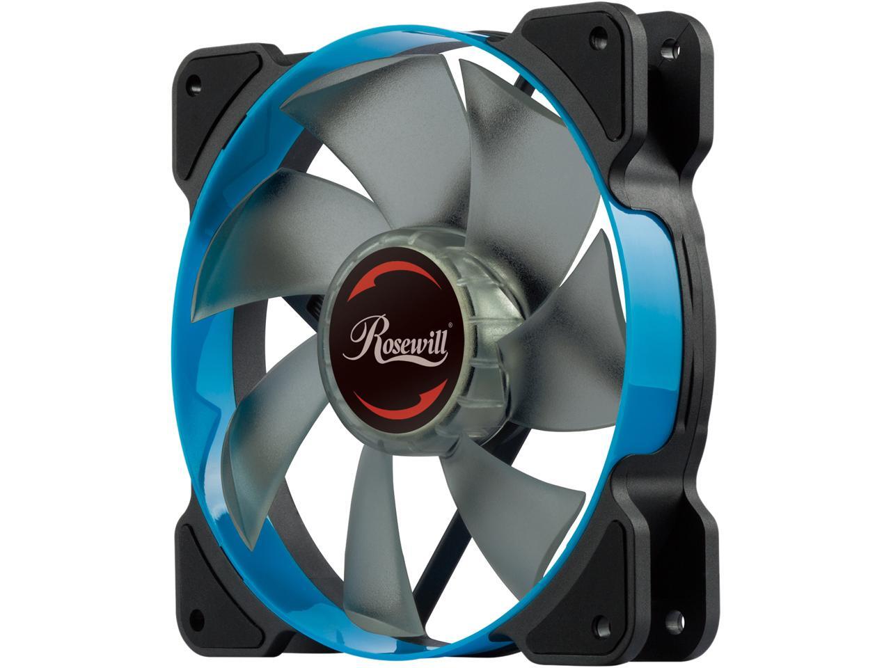 Rosewill 120mm Case Fan with Blue LED and PWM (Pulse Width Modulation