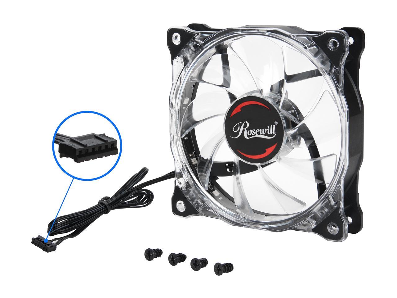 Rosewill 120 Mm RGB Case Fan RGBF-17003. True RGB Color Ultra Quiet ...