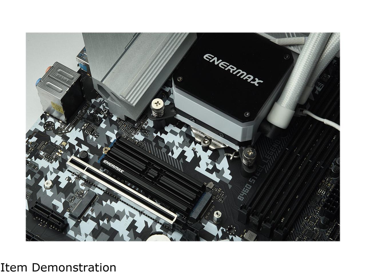 Enermax M.2 2280 NVMe SSD Heatsink, DoubleSided Heat Sink, with