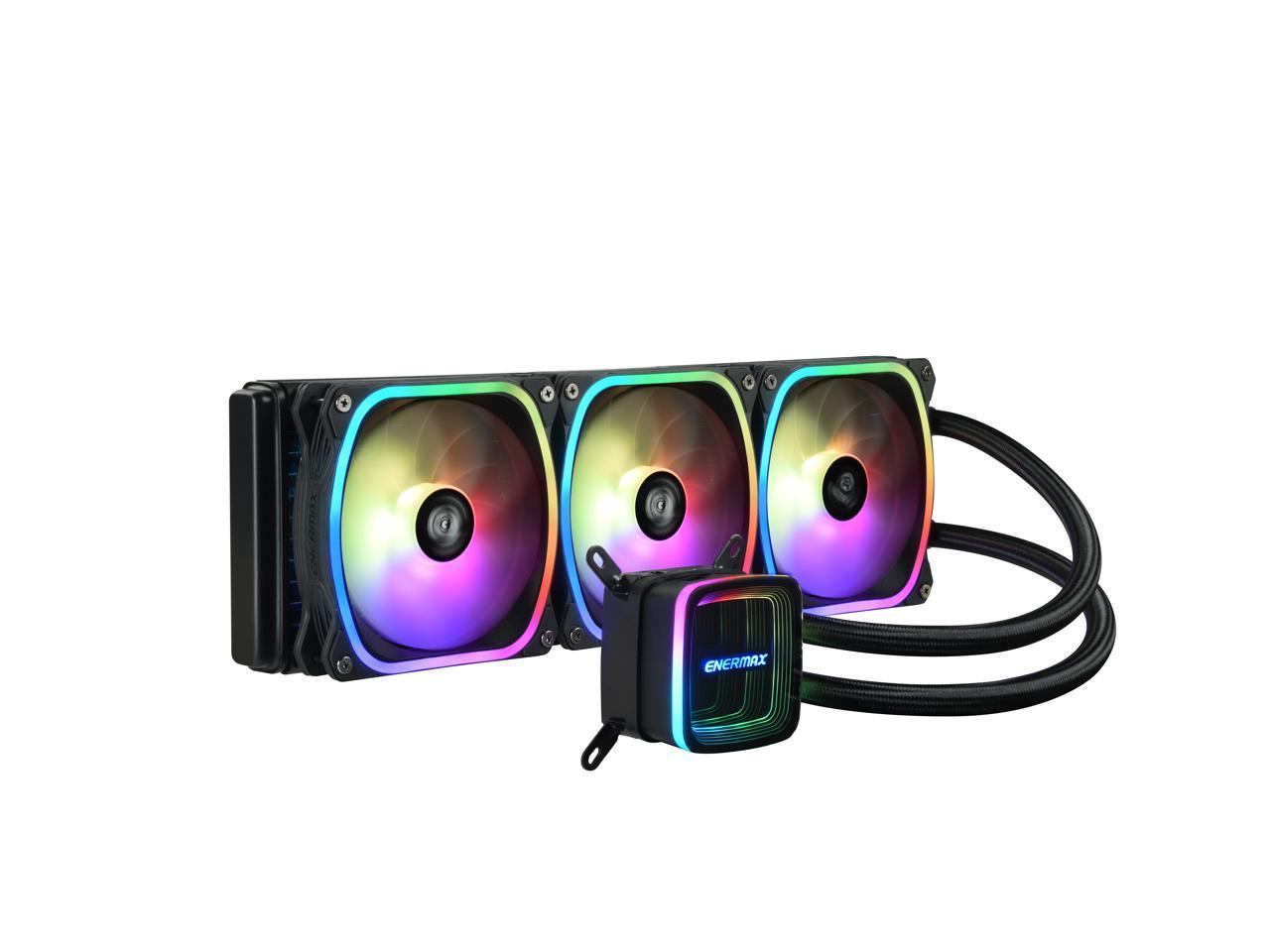 Enermax AQUAFUSION ADV 360 ARGB AIO CPU Liquid Cooler, Infinity Mirror ...