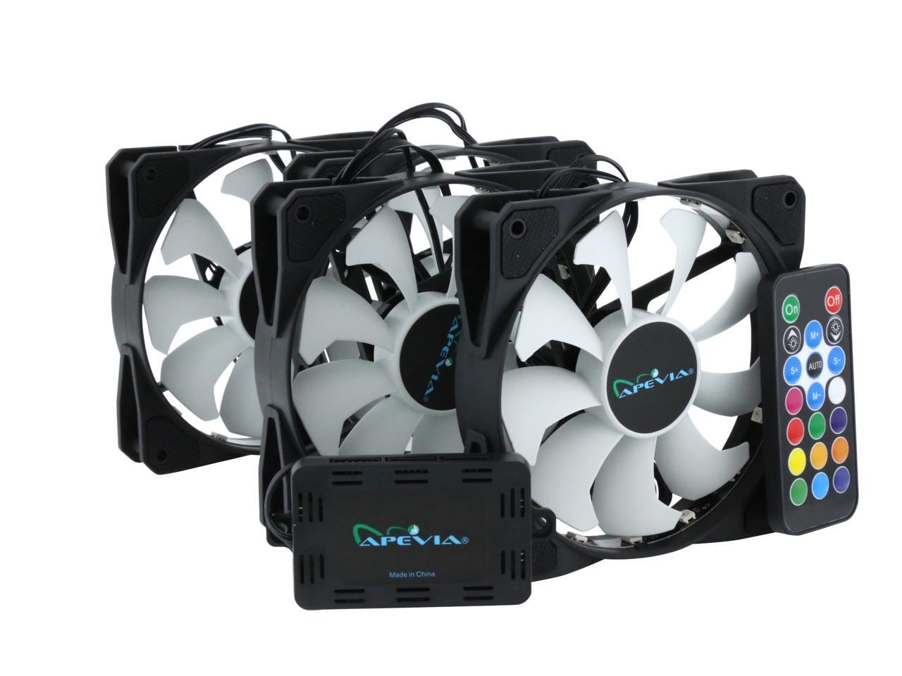 Apevia FR412LRGB FrostBlade 120mm Silent Addressable RGB Color