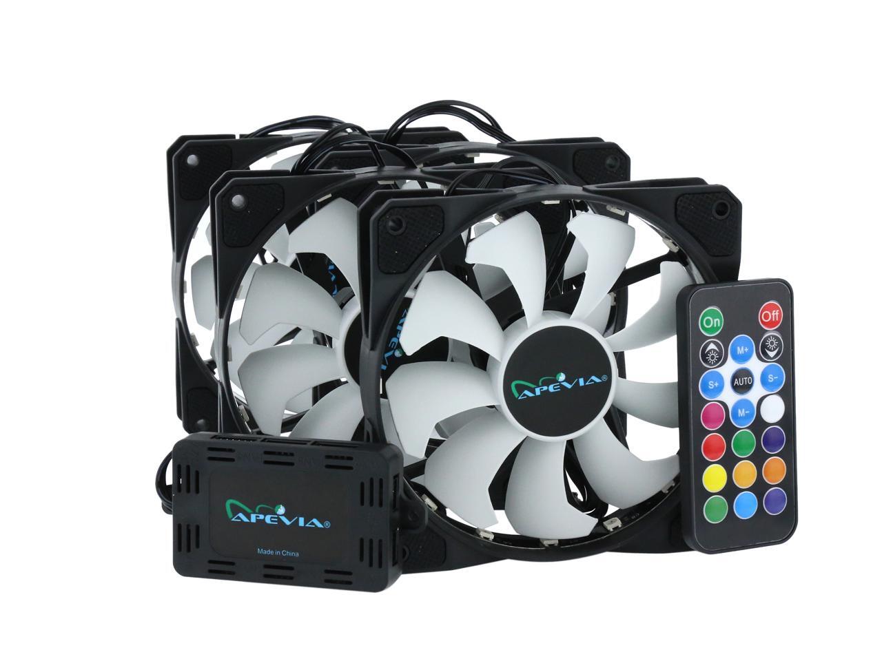 Apevia FR412LRGB FrostBlade 120mm Silent Addressable RGB Color