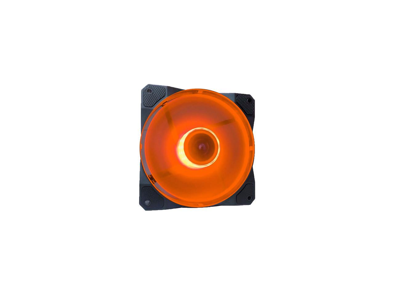 APEVIA CO512LOG Cosmos 120mm Orange LED Ultra Silent Case Fan w/ 16