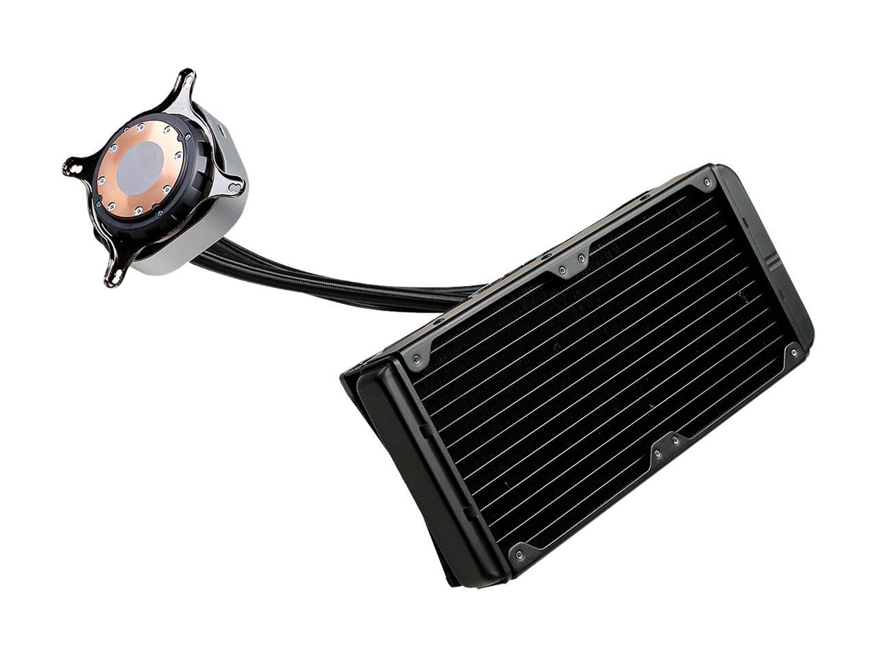 EVGA CLC 240mm AllInOne RGB LED CPU Liquid Cooler, 2x FX12 120mm PWM