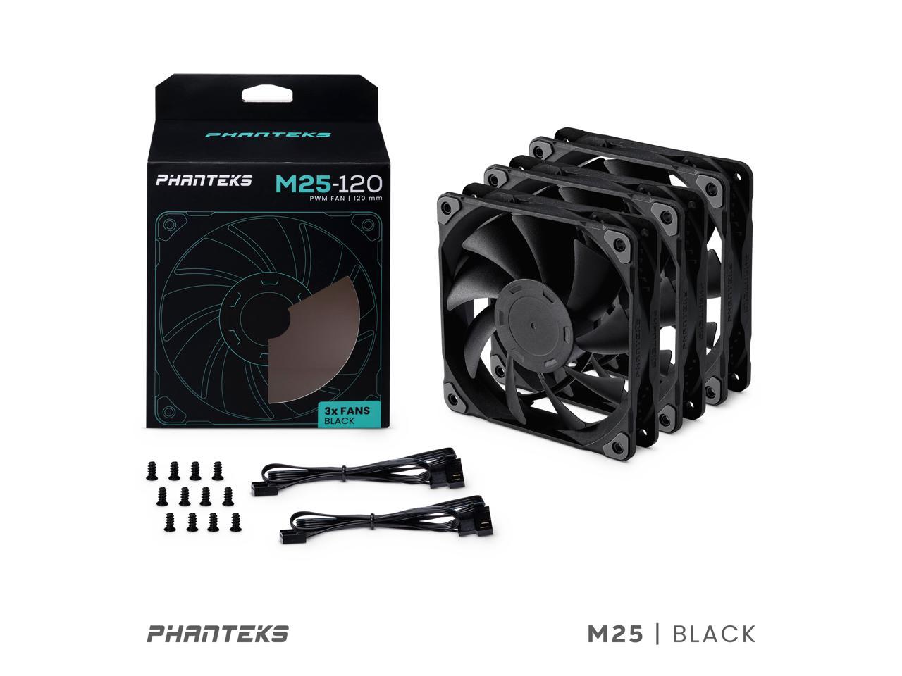 Phanteks M25-120 Fan, High-Airflow Radiator Performance, PWM Control Up ...