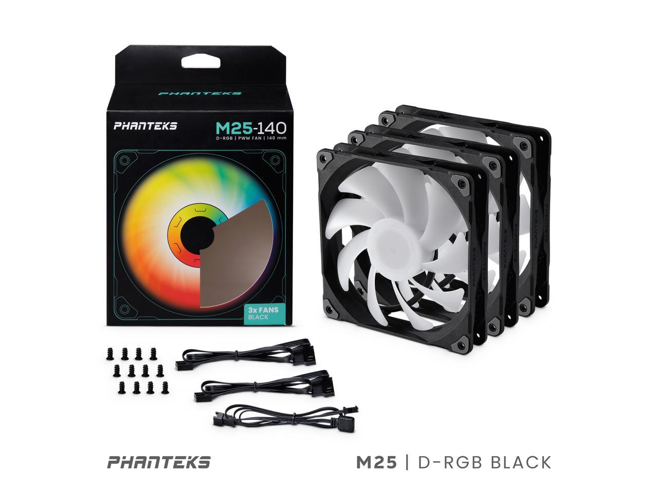 Phanteks M25-140 D-RGB Fan, High-Airflow Radiator Performance, PWM ...