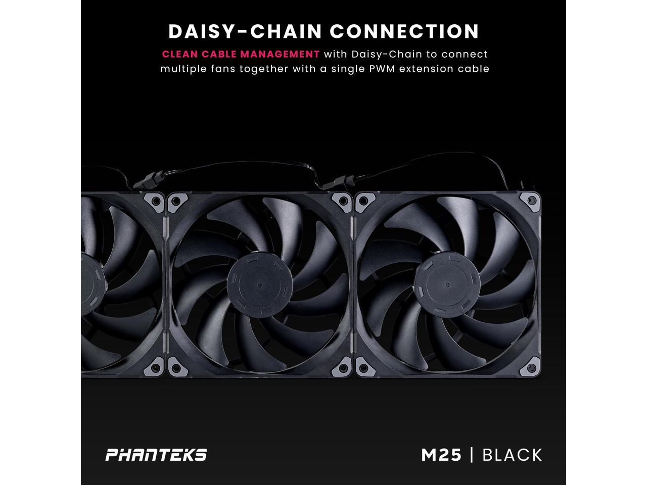 Phanteks M25-140 Fan, High-Airflow Radiator Performance, PWM Control Up ...