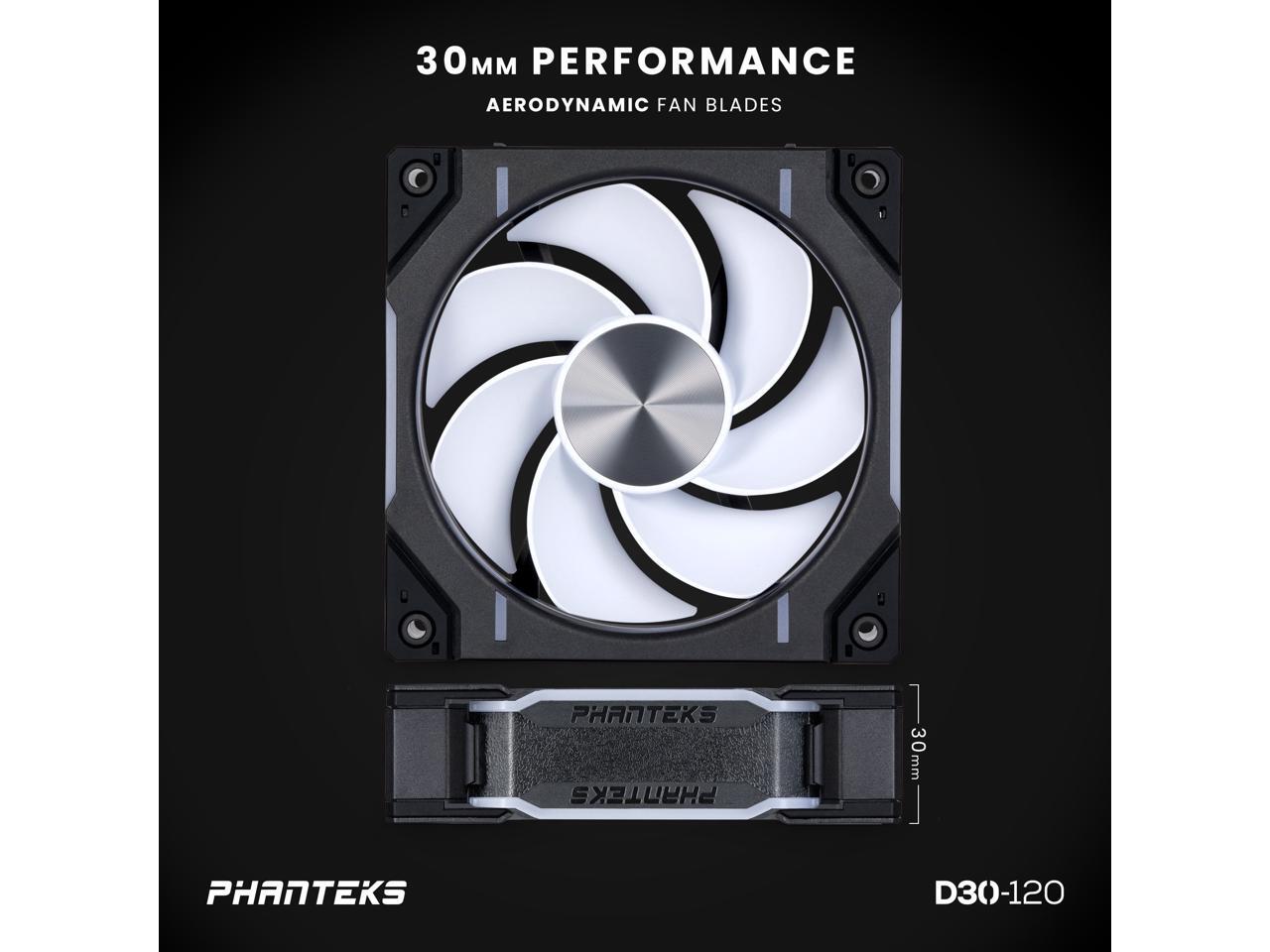 Phanteks D30120 DRGB PWM FAN 3Pack, Reverse Airflow Model, Premium D