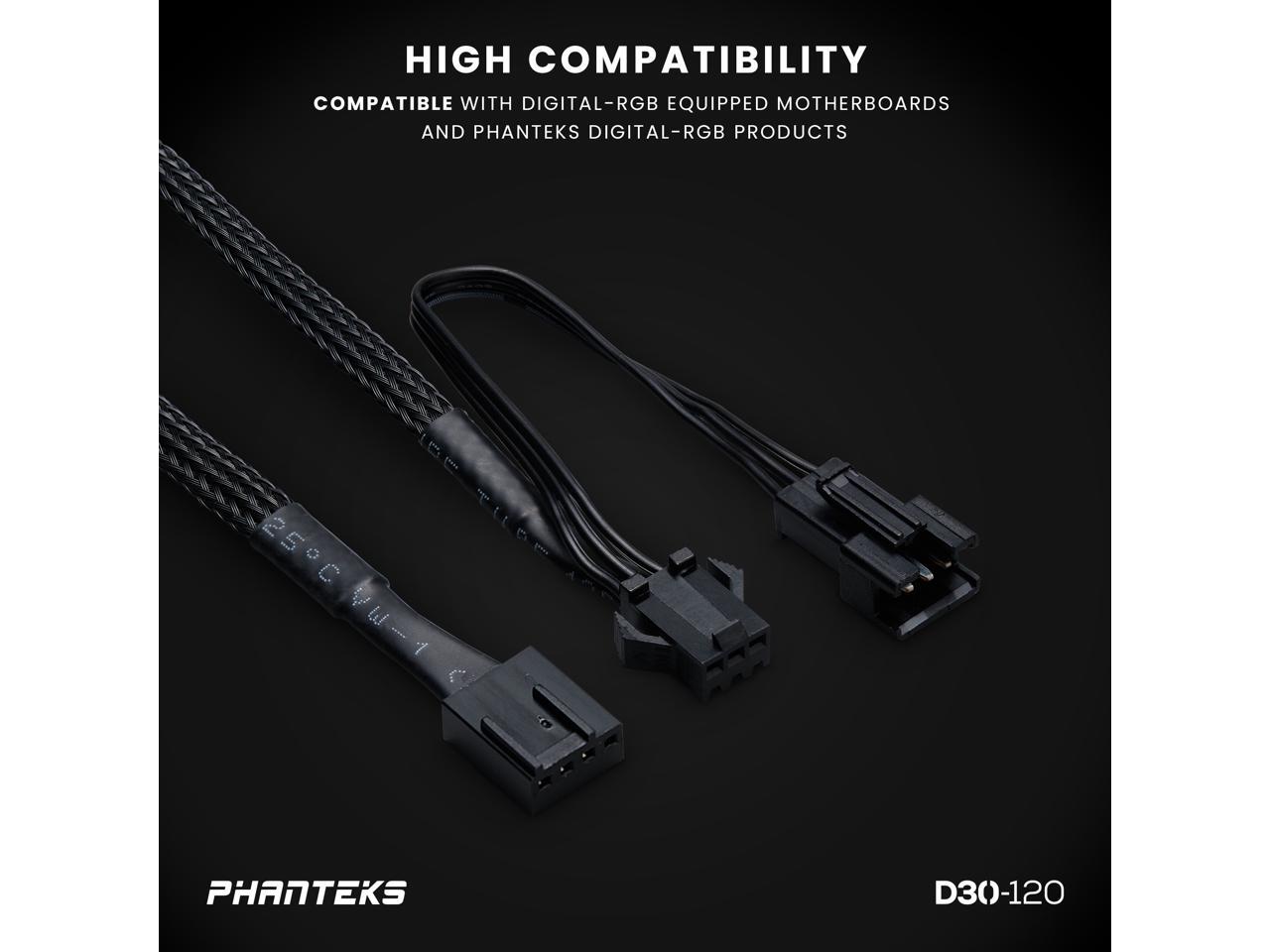 Phanteks D30-120 DRGB PWM FAN 3Pack, Reverse Airflow Model, Premium D ...