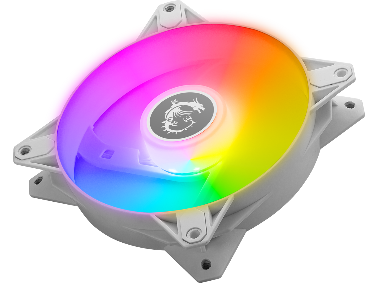 MSI MPG F120 ARGB 3W 120mm PWM Addressable RGB LED Case Fan White msi-mpg-f120-argb-3w-120mm-pwm-addressable-rgb-led-case-fan-white