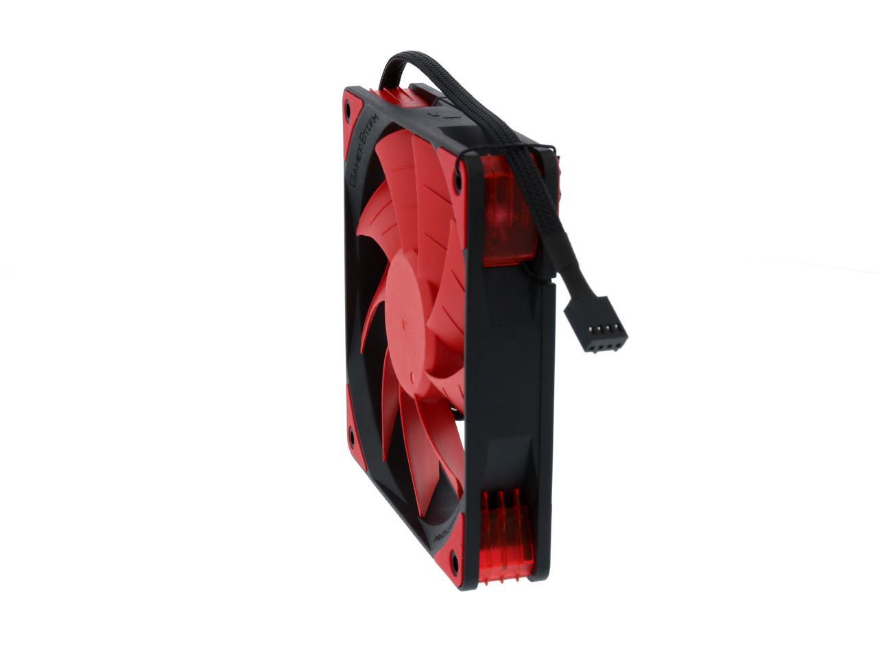DEEPCOOL TF120 RED - FDB Bearing 120mm RED LED Silent PWM Fan for ...