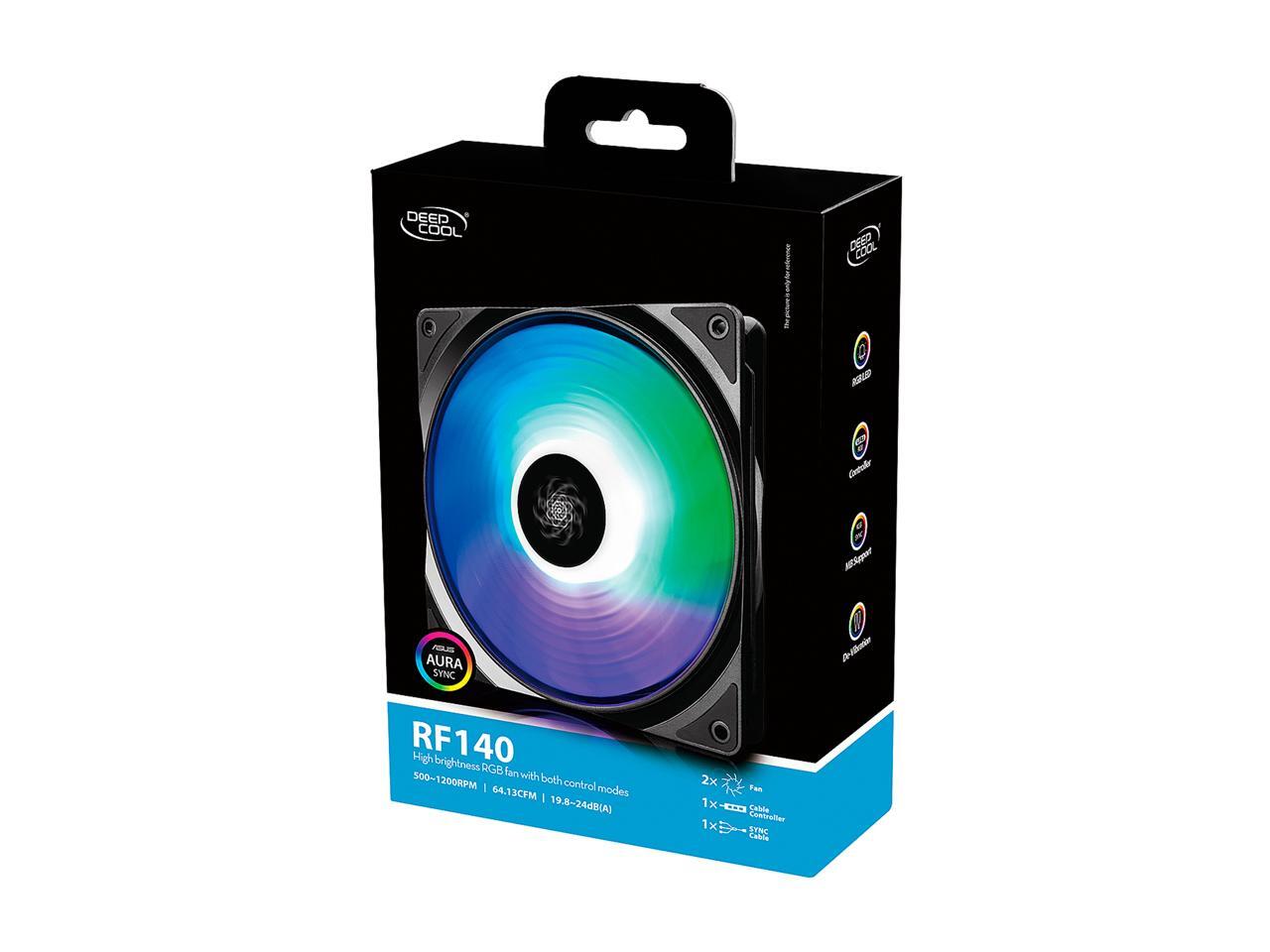 Deepcool RF 140 (2 in 1) Ultra Quiet Intelligent Fan /w Lights - Newegg.com