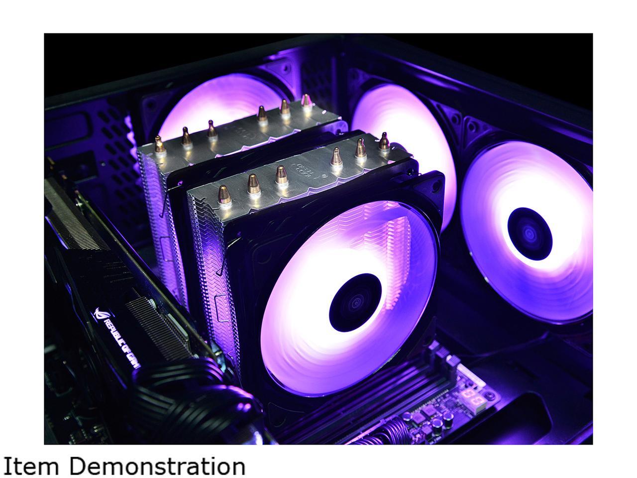 DEEPCOOL Neptwin RGB Multiple RGB Modes 6 U-shaped Heatpipes & Twin ...