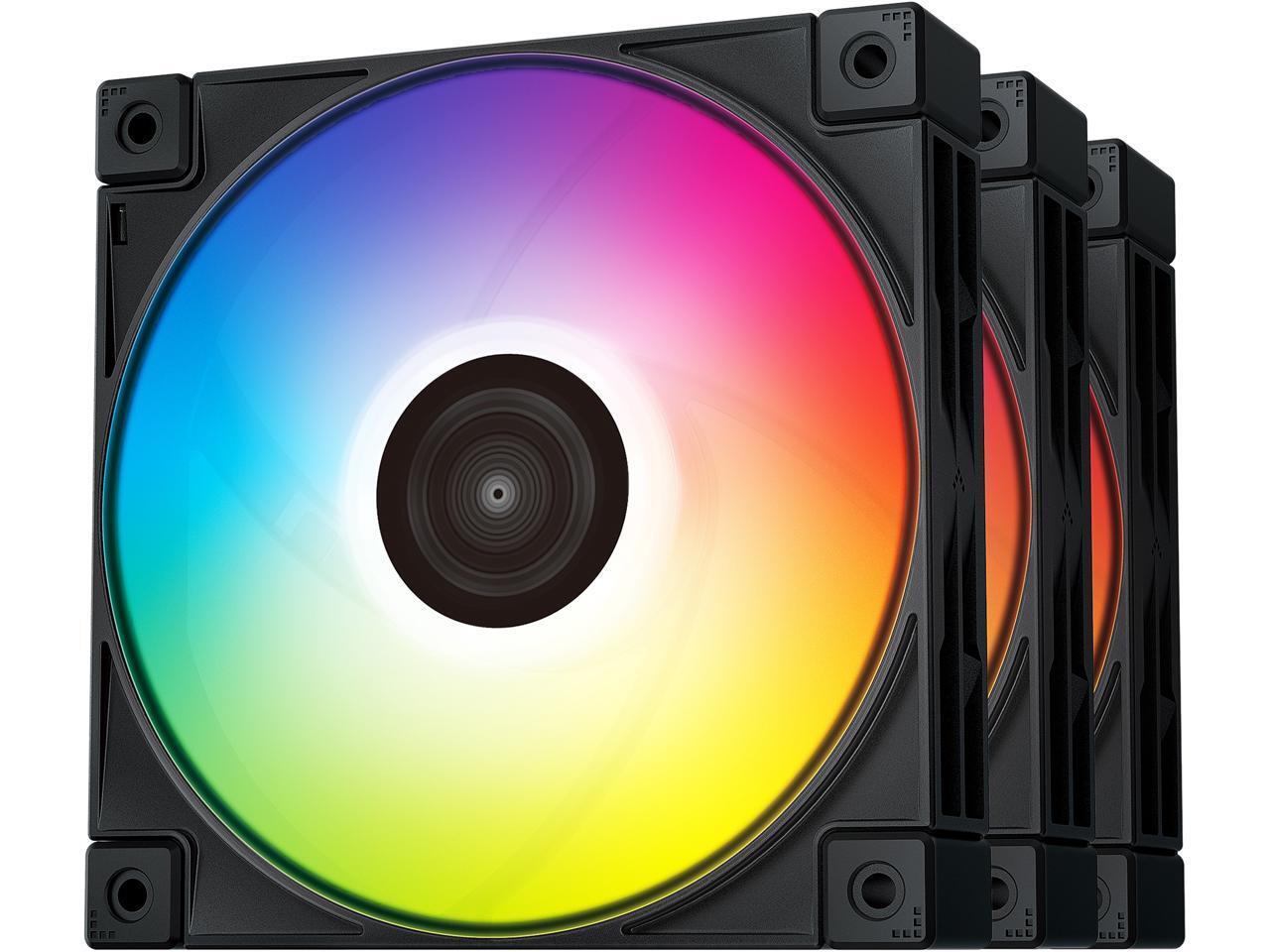 DeepCool FC120 3IN1 Performance 120mm ARGB LED PWM Fan, Daisy-Chain ...