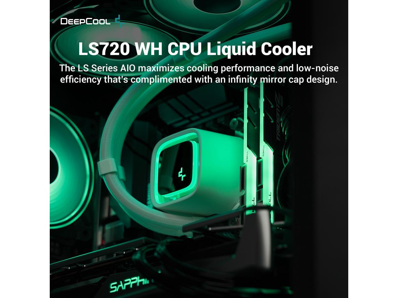 DeepCool LS720 WH Premium Liquid CPU Cooler, Intel LGA 1700/1200/115x ...