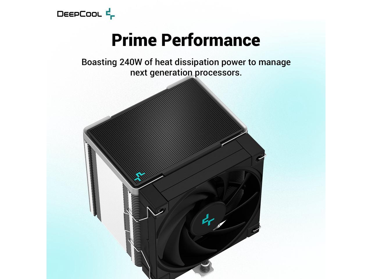 DeepCool AK500 High-Performance CPU Cooler, 5 Copper Heat Pipes, Single ...