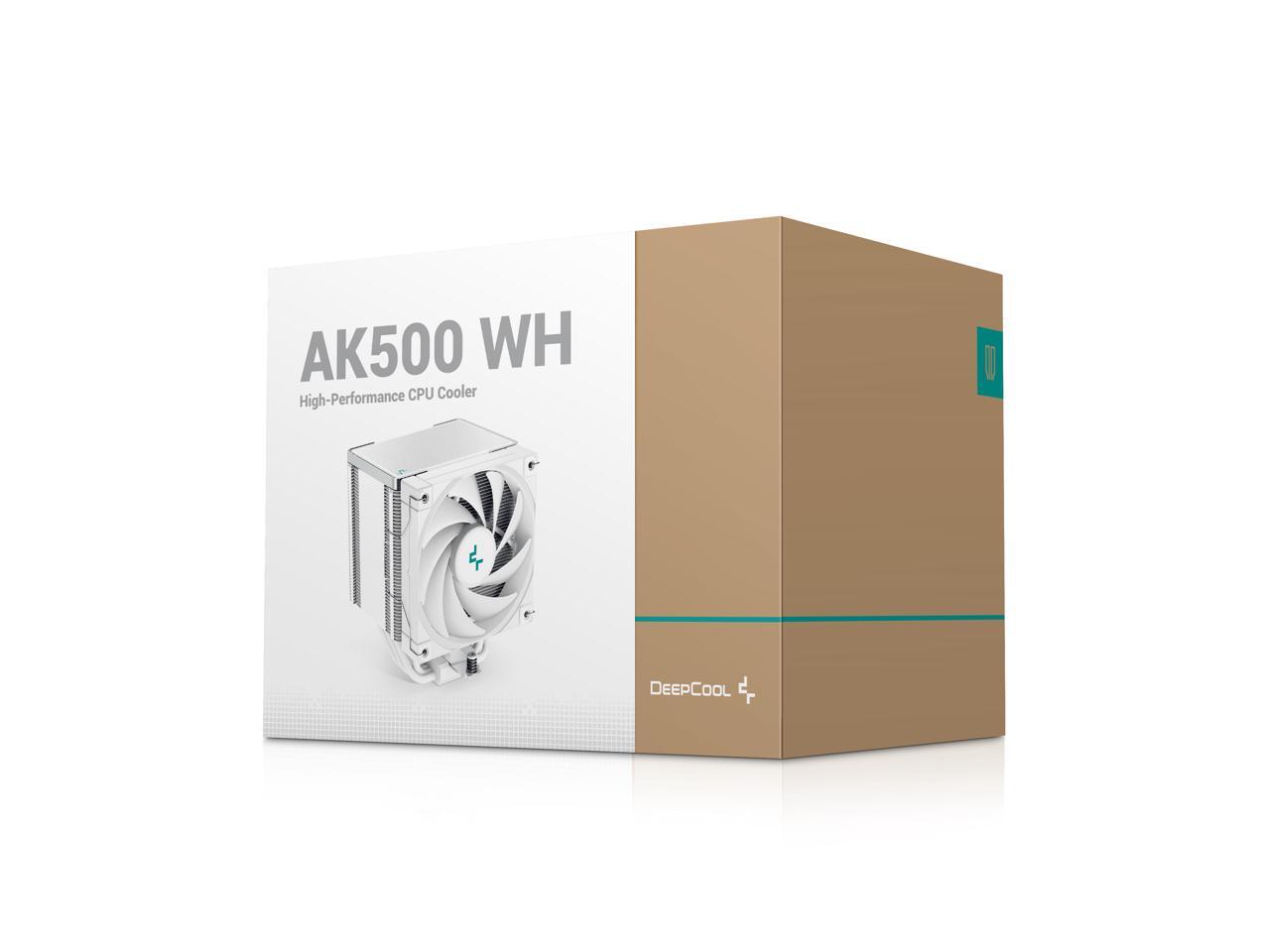 DeepCool AK500 WH High-Performance CPU Cooler, 5 Copper Heat Pipes ...