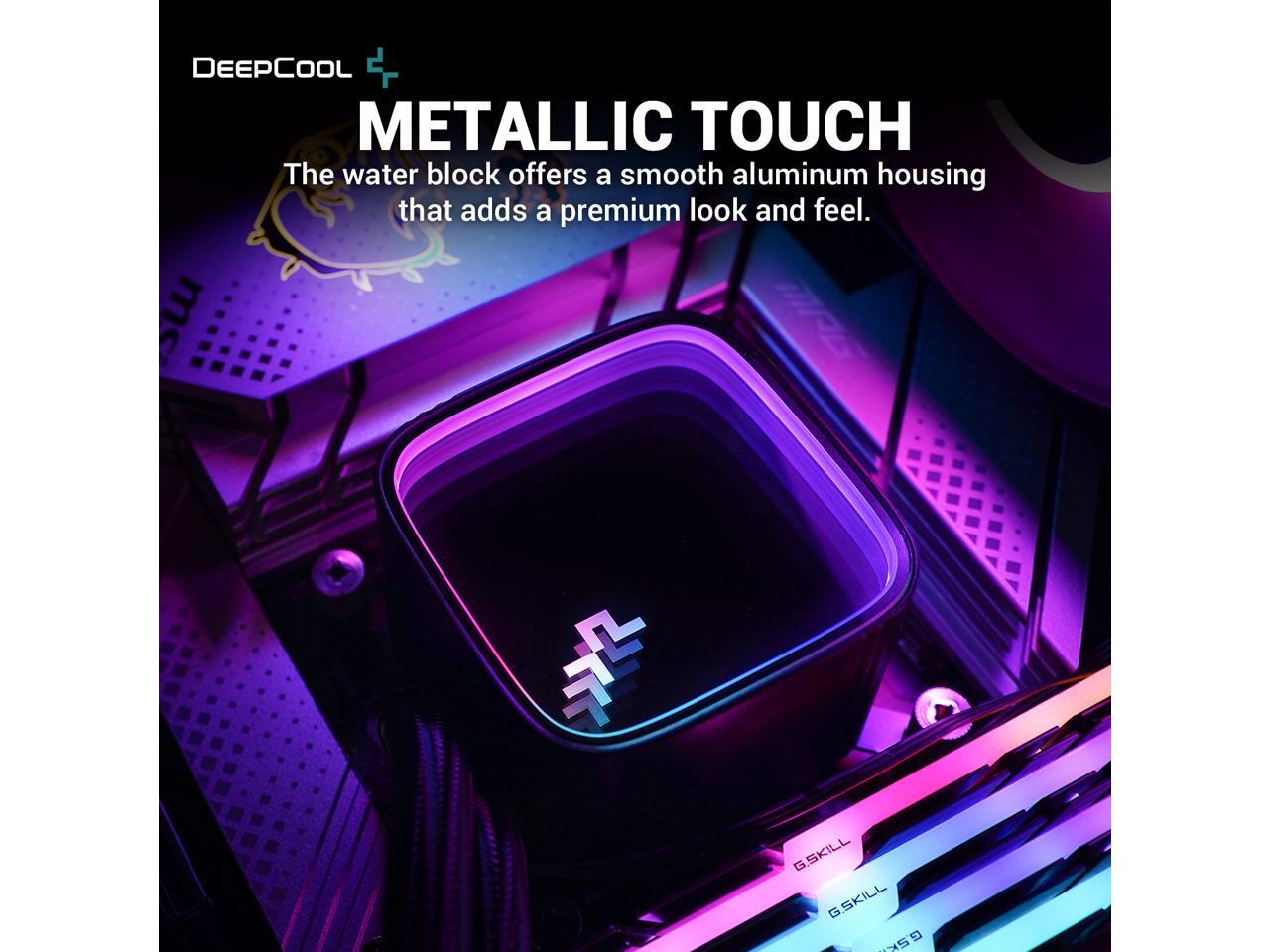 DeepCool LS520 SE Liquid Cooler 240mm 4th Gen DualChamber Pump 3100RPM