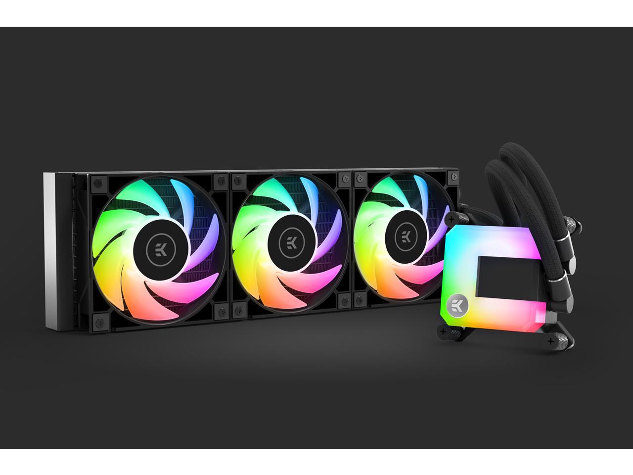 EK 360mm AIO V2 , D-RGB All-in-One Liquid CPU Cooler with EK-Vardar ...