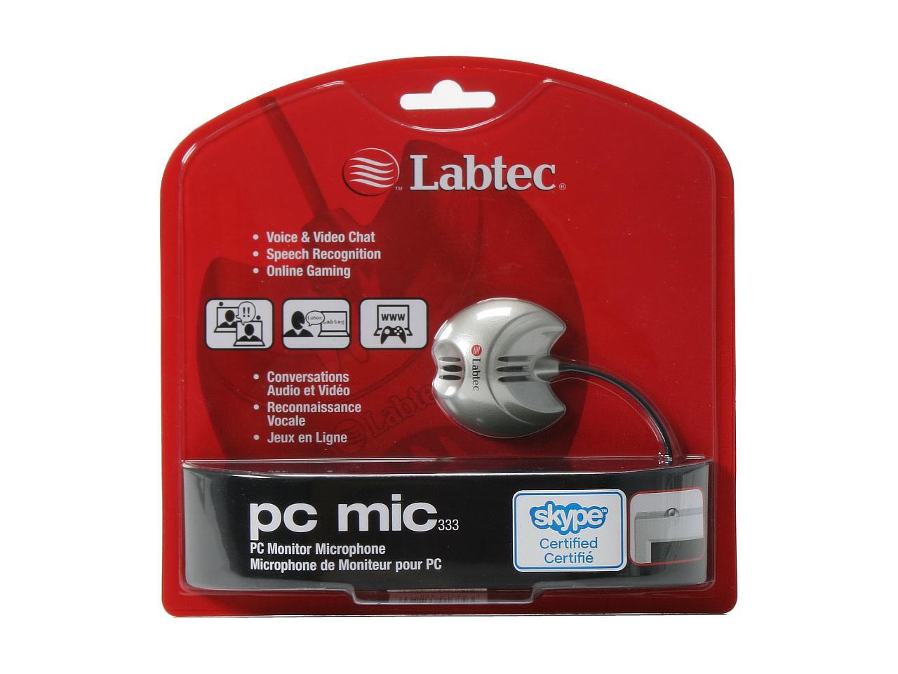 Labtec PC Mic 333 9801840403 Silver Microphone Newegg.ca