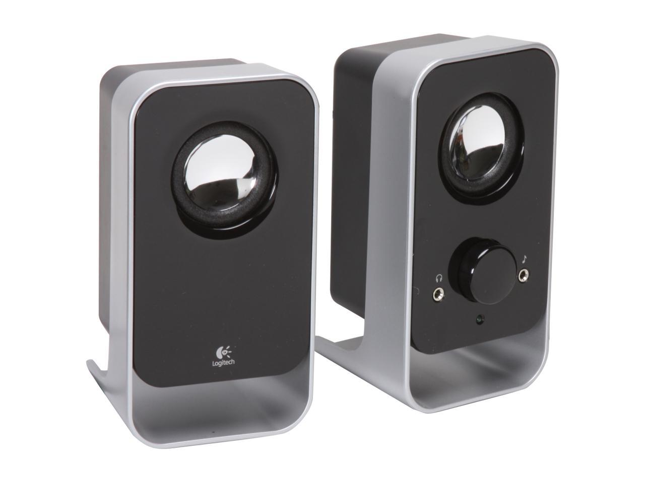 Open Box: Logitech LS11 2.0 Stereo Speaker System - Black - Newegg.com