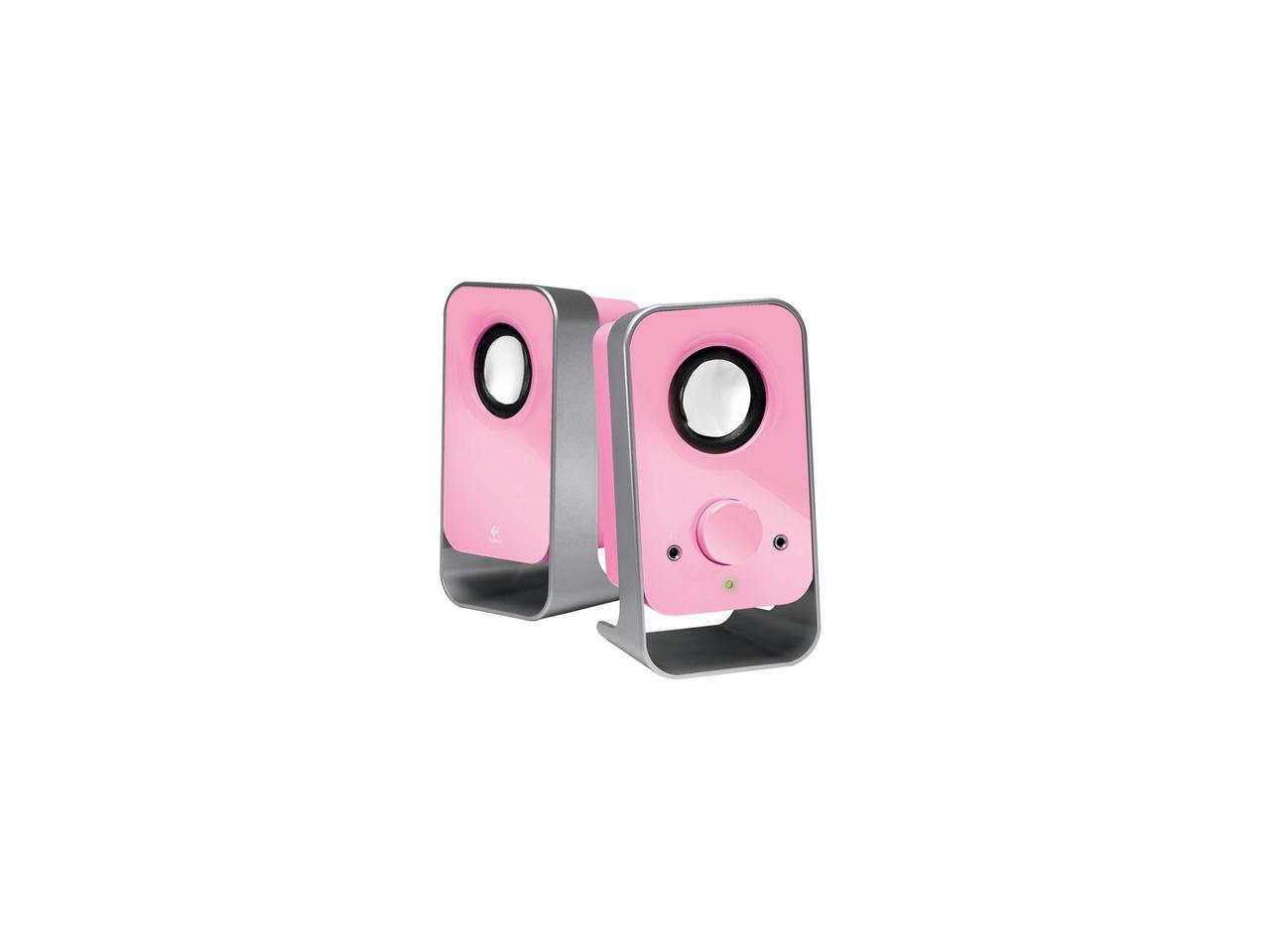 Logitech LS11 2.0 Stereo Speaker System Pink Newegg.ca