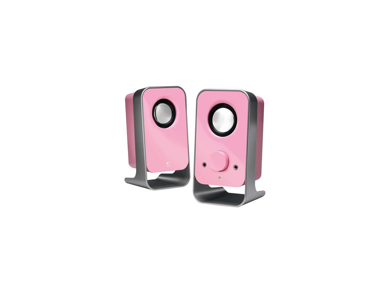 Logitech LS11 2.0 Stereo Speaker System Pink Newegg.ca