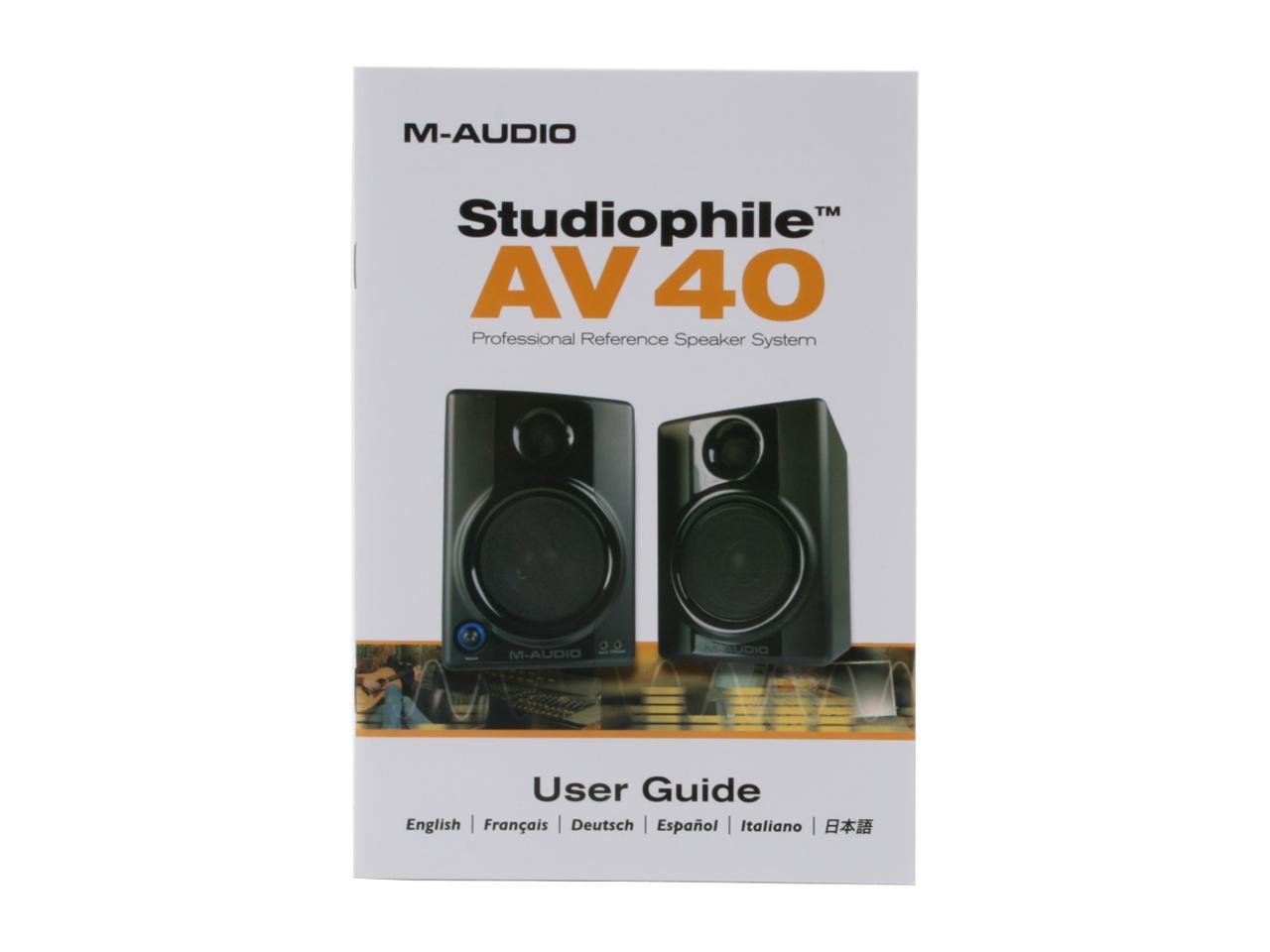 M-audio Studiophile Av 40 Manual