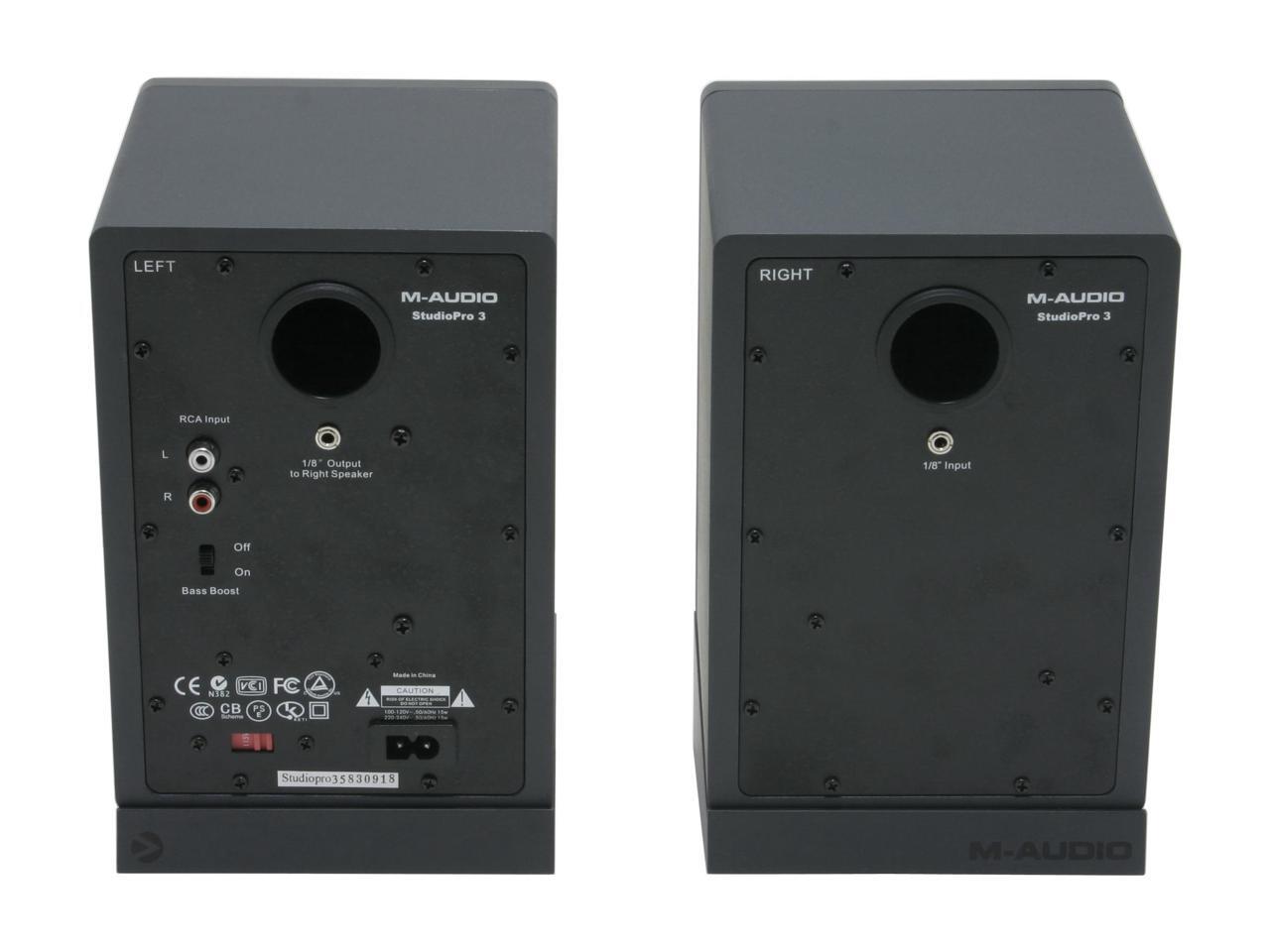 MAUDIO StudioPro 3 2.0 Professional Desktop Audio Monitor Speaker