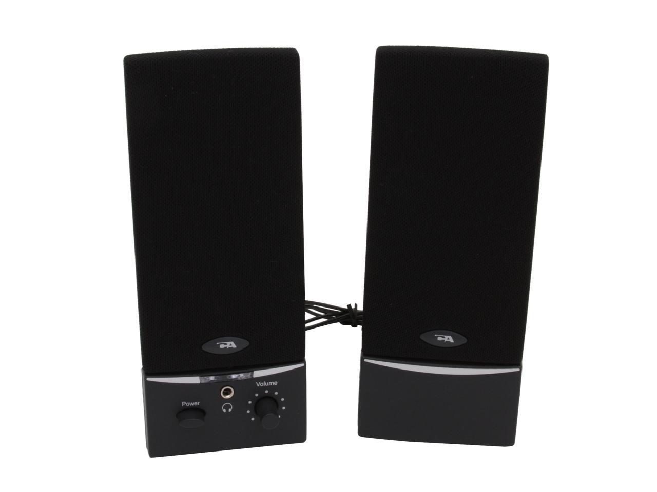 Cyber Acoustics CA2014WB 2.0 Desktop Speaker System Black