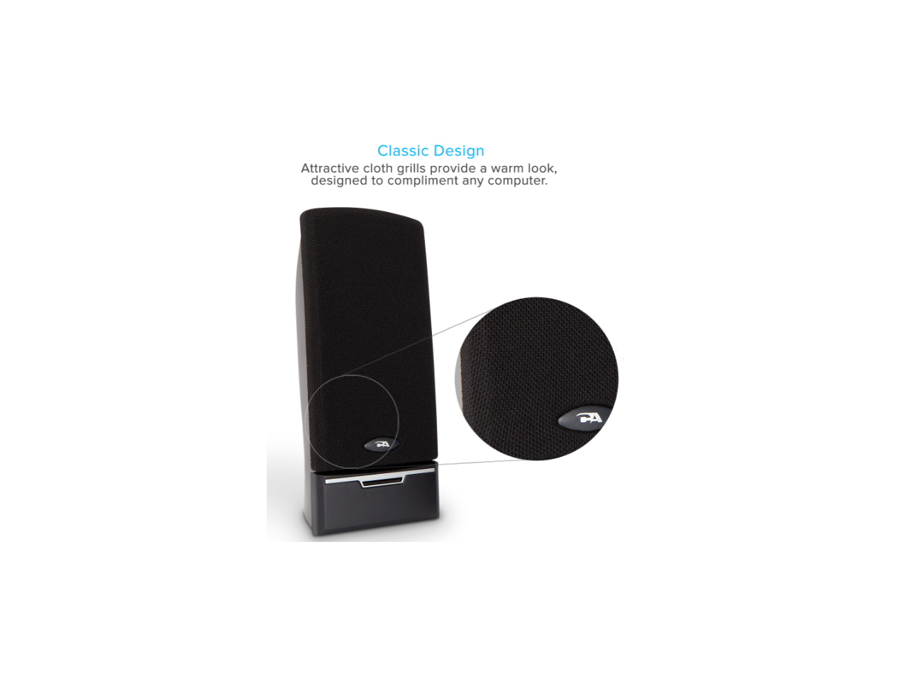 Cyber Acoustics USB Desktop Speakers CA2014USB