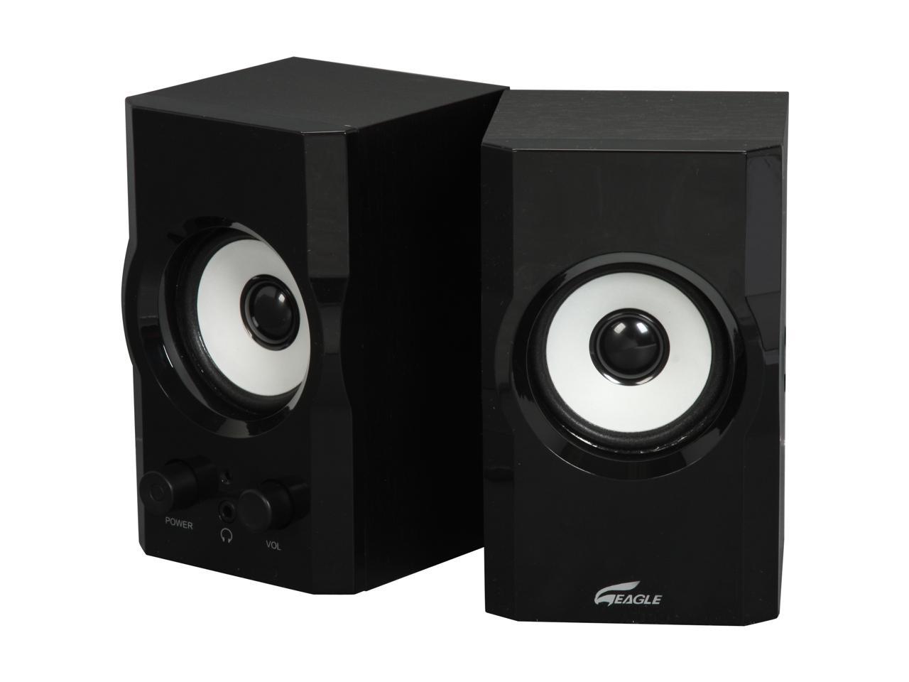 Open Box: Eagle ET-AR302-BK 2.0 Black Soundstage Speakers - Newegg.com