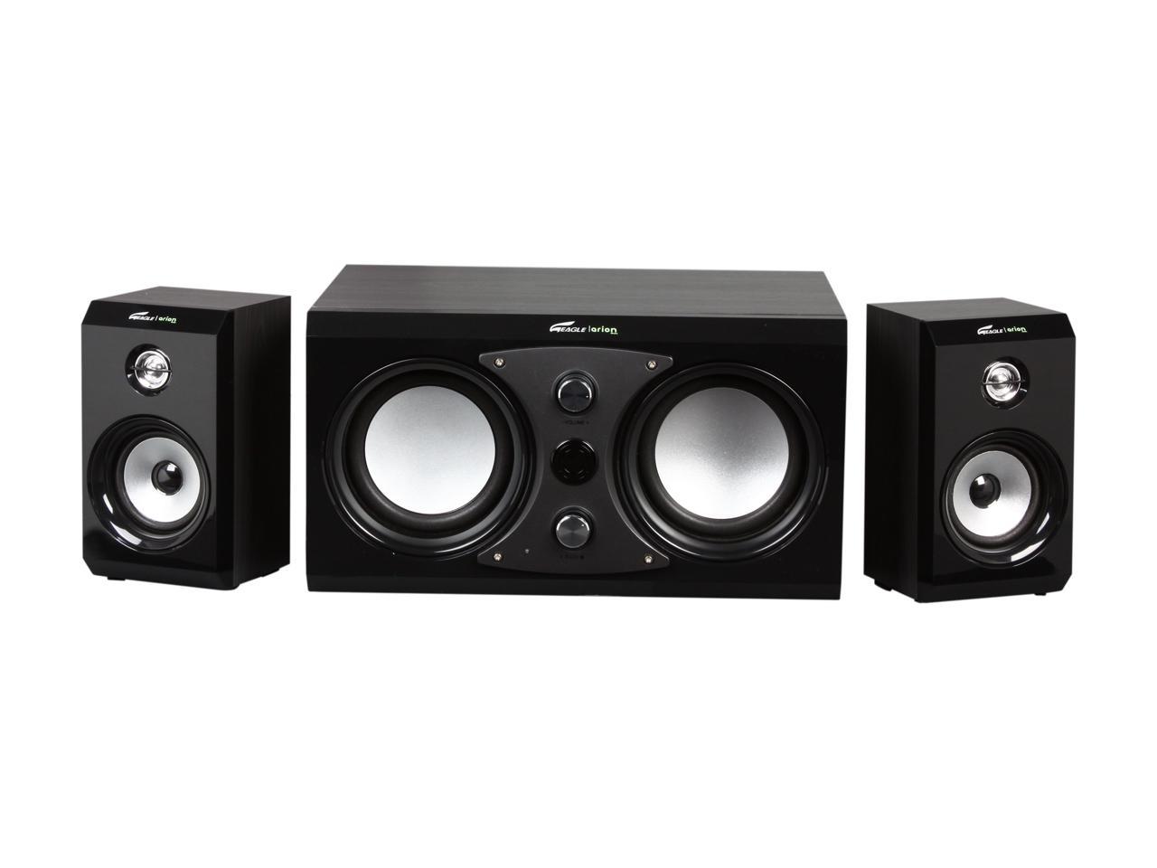 Eagle Arion ET-AR516R-BK 2.1 Soundstage Speakers with Dual Subwoofers ...