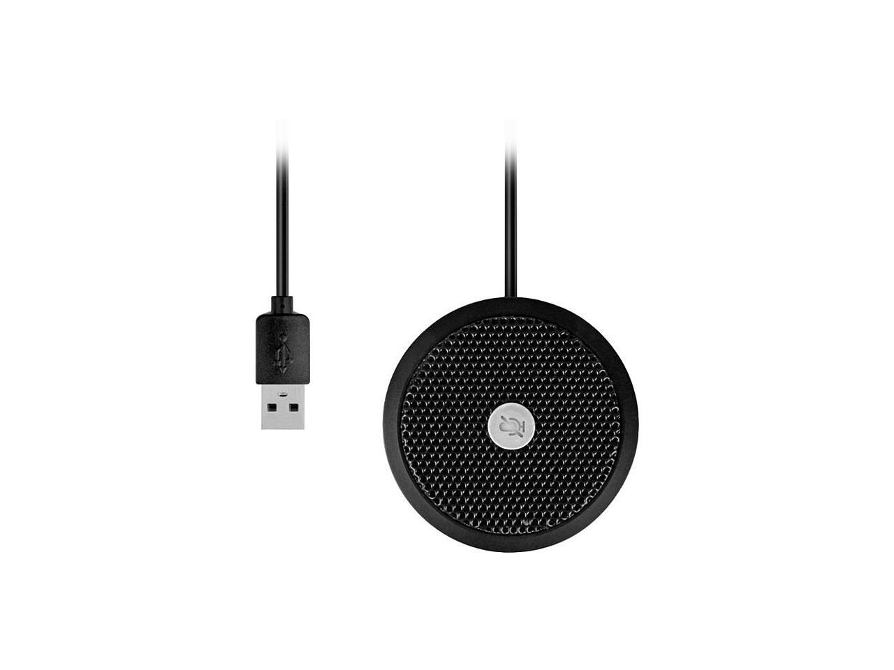 Aluratek AUM01F Black USB Microphone with Mute Button