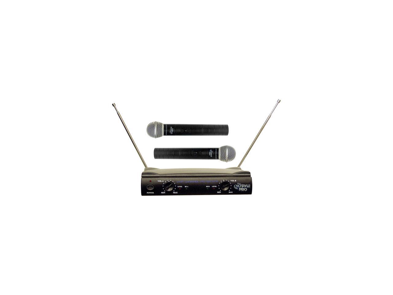 Pyle PDWM2500 Dual VHF Wireless Microphone System