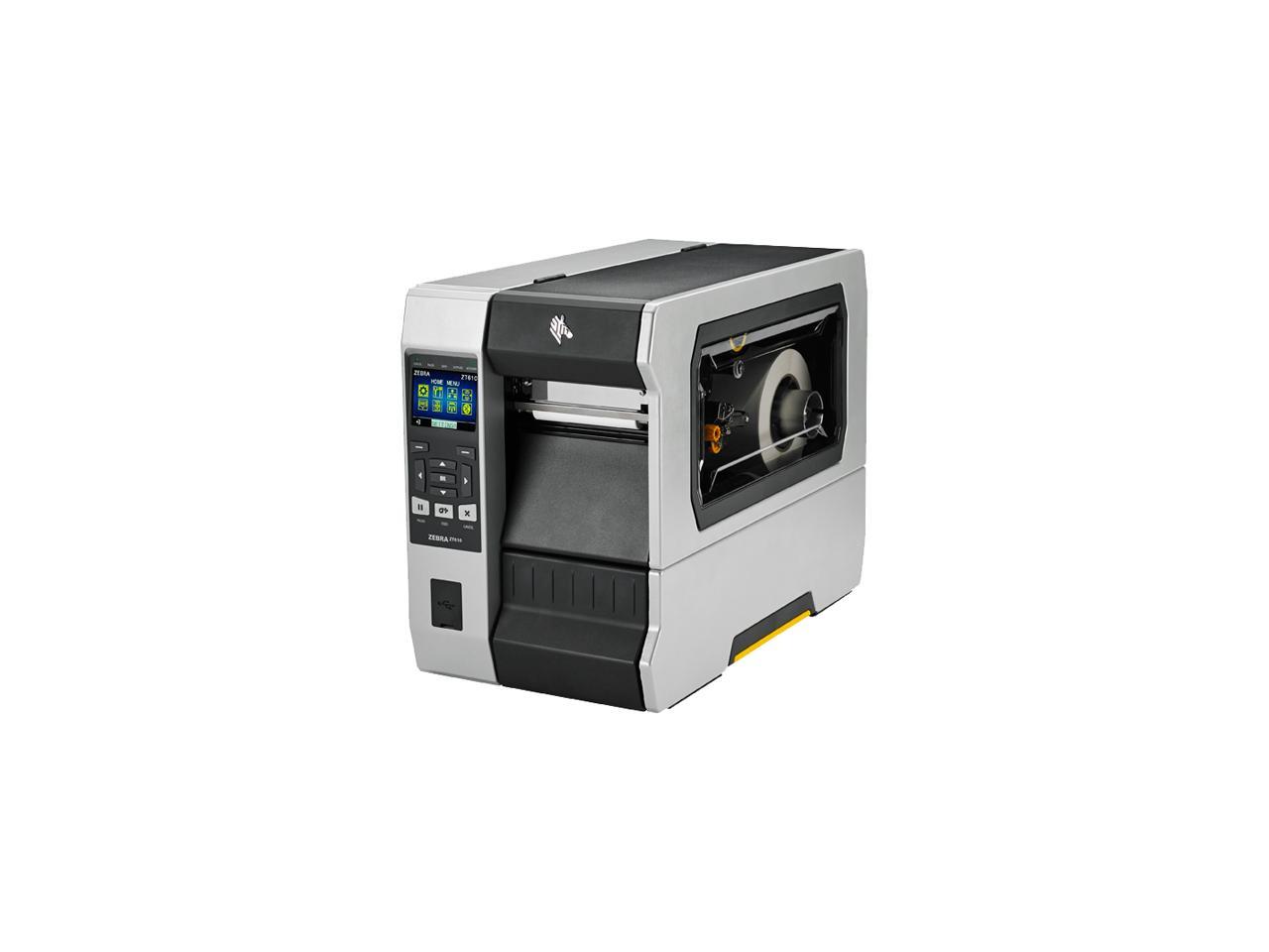 Zebra Zt610 4 Thermal Transfer Label Printer With Color Screen 203dpi Serial Usb Gigabit 7611