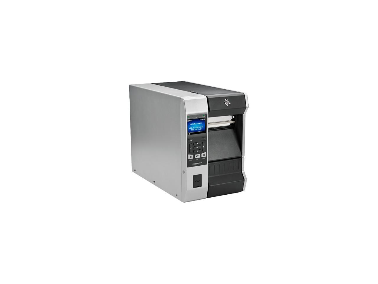 Zebra Zt610 4 Thermal Transfer Label Printer With Color Screen 203dpi Serial Usb Gigabit 4544