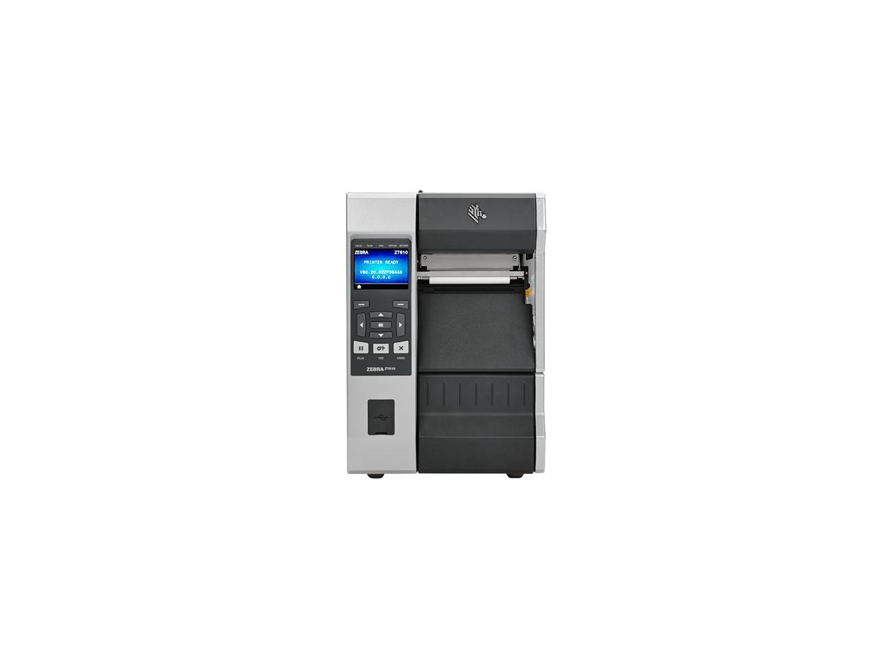 Zebra ZT610 4" Thermal Transfer Label Printer with Color Screen, 203dpi