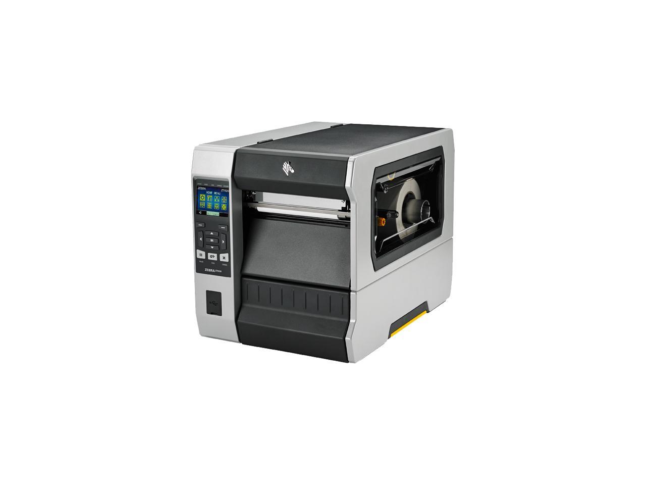 Zebra Zt620 6 Thermal Transfer Label Printer With Color Screen 300dpi Serial Usb Gigabit 5419