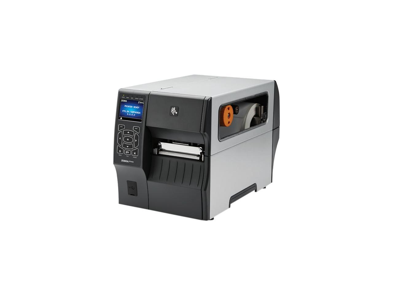 Zebra Zt410 4 Industrial Thermal Transfer Label Printer Color Lcd 203dpi Serial Usb 5657