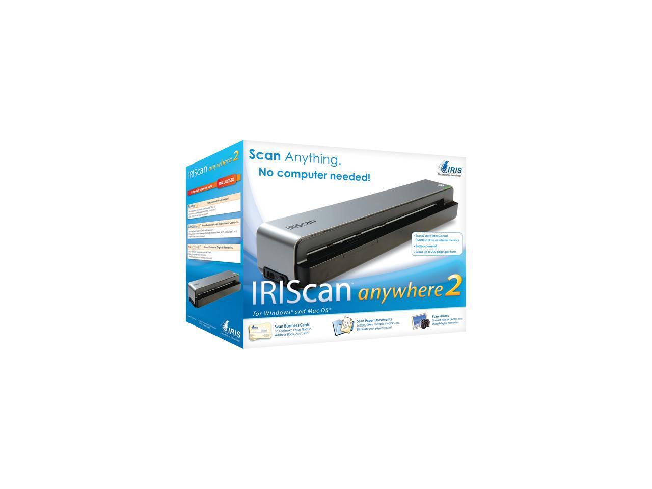 IRIS IRIScan Anywhere 2 Sheet feed type (single) Scanner - Newegg.com