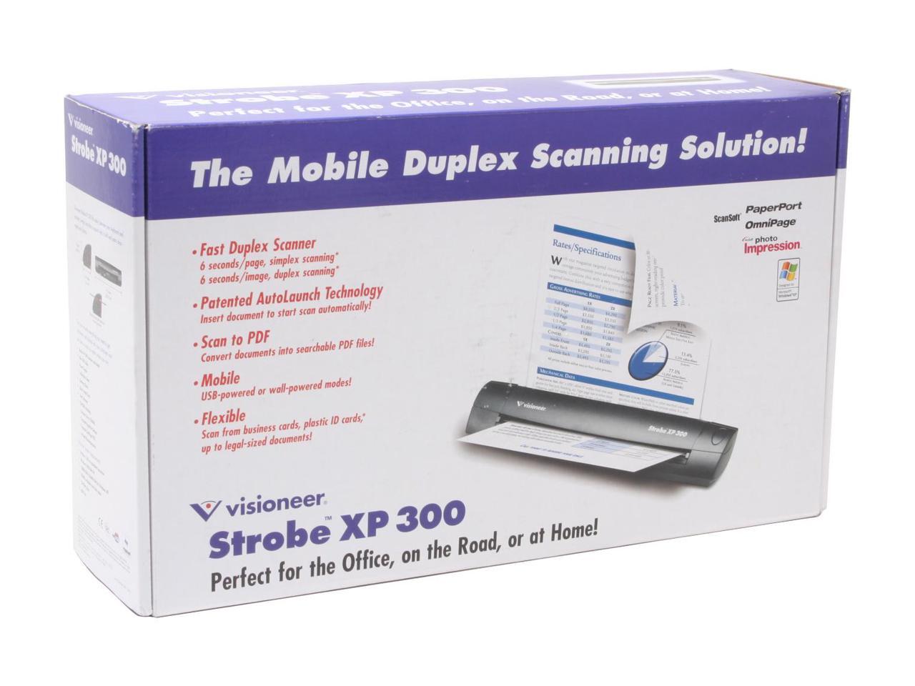 Visioneer Strobe XP 300 SXP3005DWU Duplex Scanner