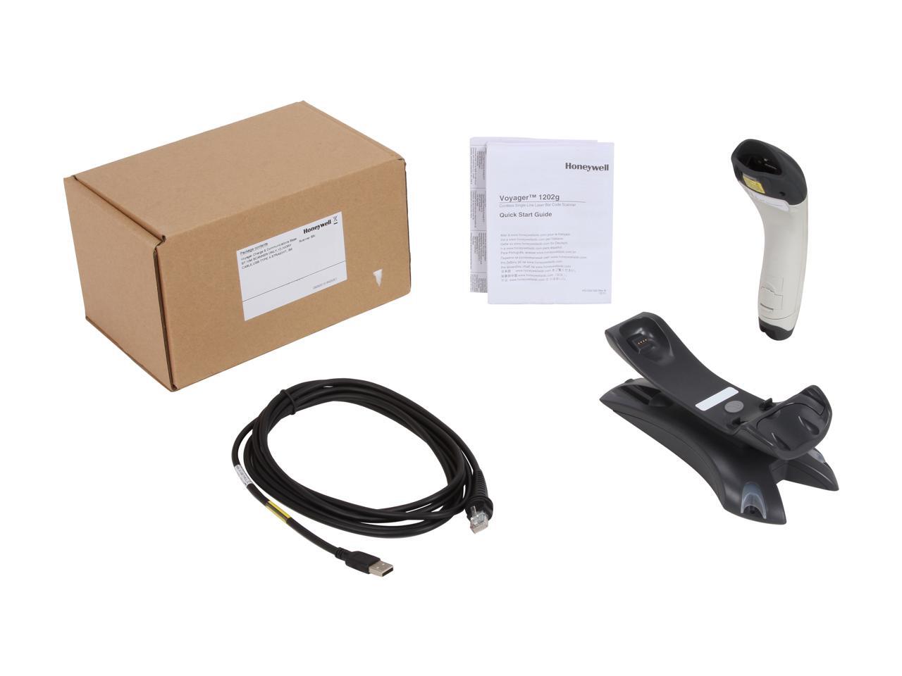 Honeywell Voyager 1202g Wireless Laser 1D Barcode Scanner, RS232/USB