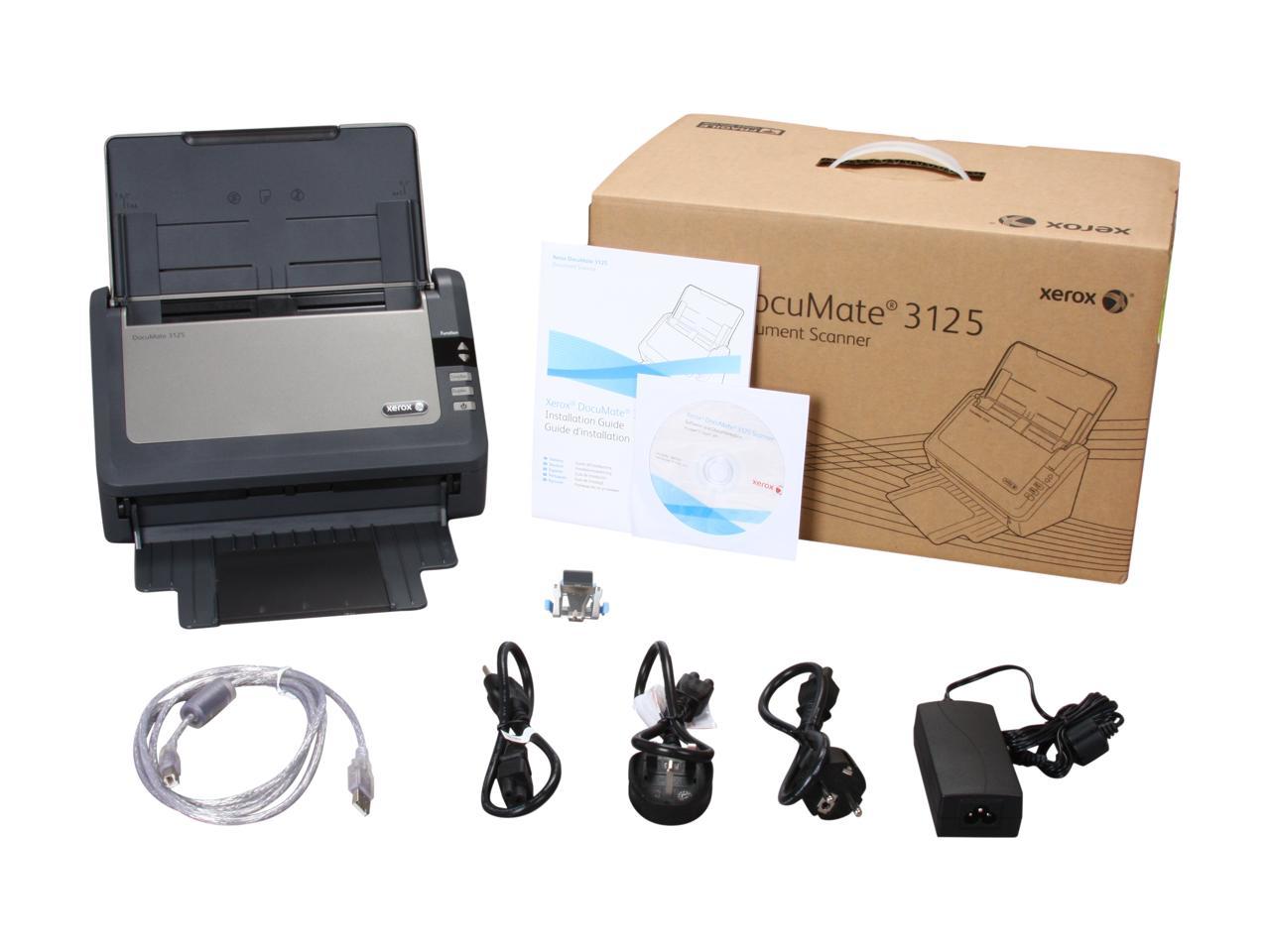 Xerox DocuMate 3125 Duplex Color Document Scanner for PC and Mac ...