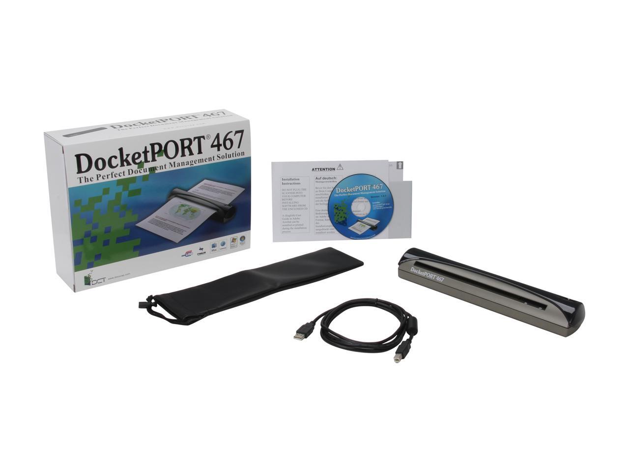 PenPower DocketPORT 467 Portable Document and ID Sheetfed Scanner (SWOCR0467)