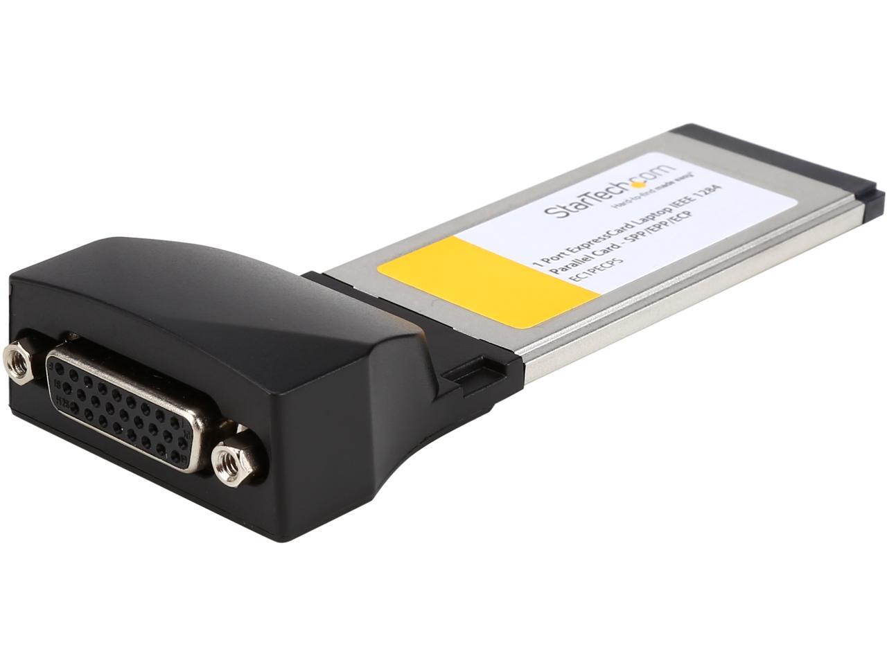 StarTech EC1PECPS 1 Port ExpressCard Laptop Parallel Adapter Card SPP