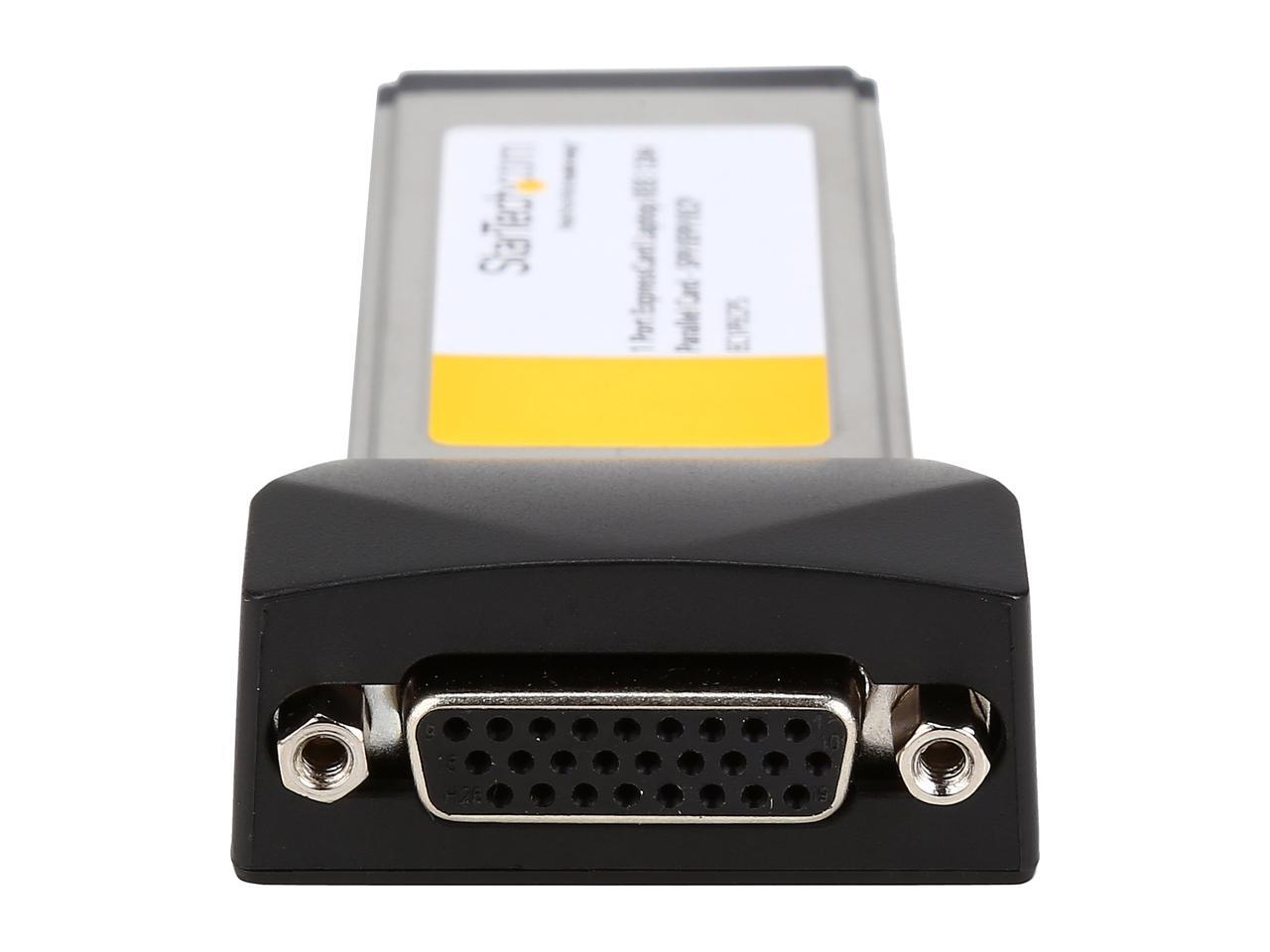 StarTech EC1PECPS 1 Port ExpressCard Laptop Parallel Adapter Card SPP