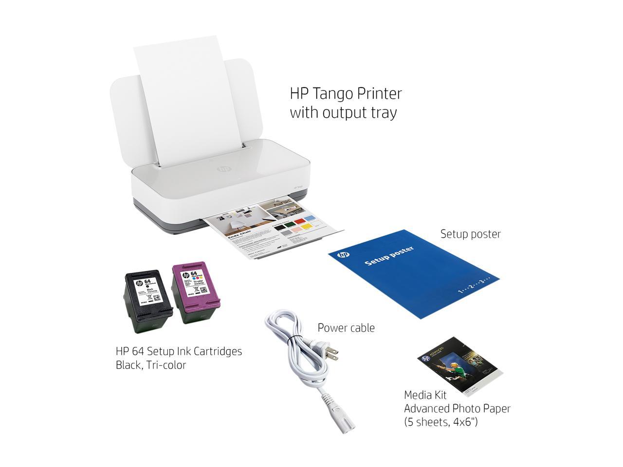 Tango Smart Home Printer – Designed for your Smartphone with Remote Wireless Printing, Instant Ink Ready and works with Alexa/Google (2RY54A) - Newegg.com