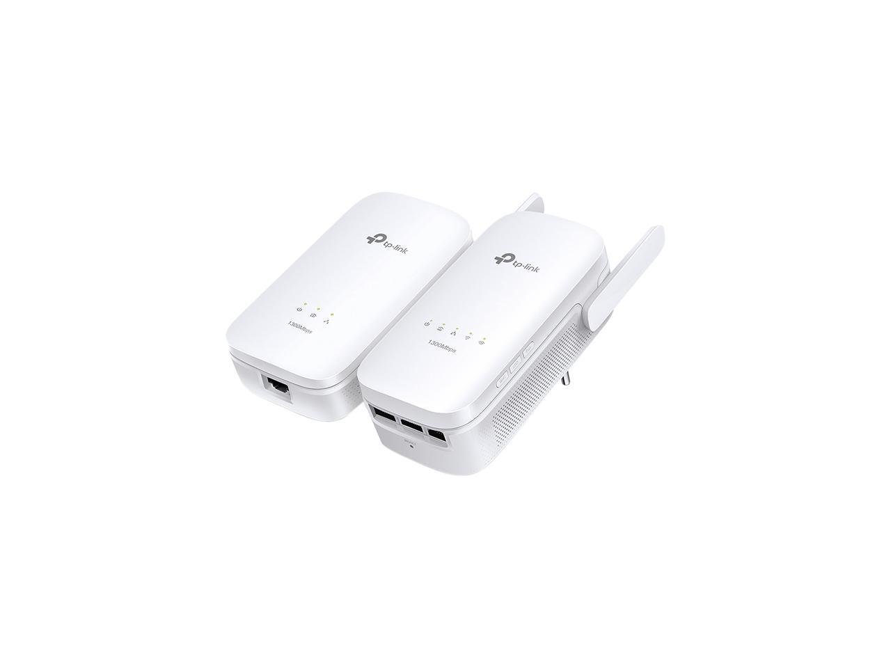 TPLink AV1300 / AC1350 Gigabit Powerline WiFi Adapter Kit HomePlug